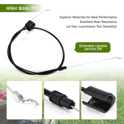 2PCS/Set Lawn Mower Engine Brake Zone Control Cable Replacement For Craftsman