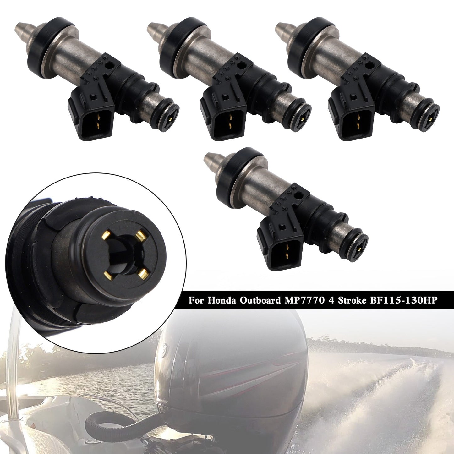4PCS 16406-ZW5-000 Fuel Injectors For Honda Outboard MP7770 4 Stroke BF115-130HP