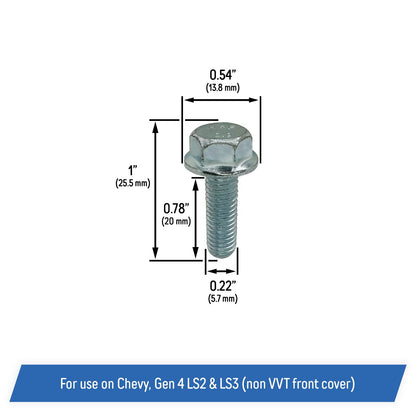 Camshaft Sensor Bolt Kit for Chevy GM, LS2 & LS3 Gen 4 - non-VVT Front Cover (2)