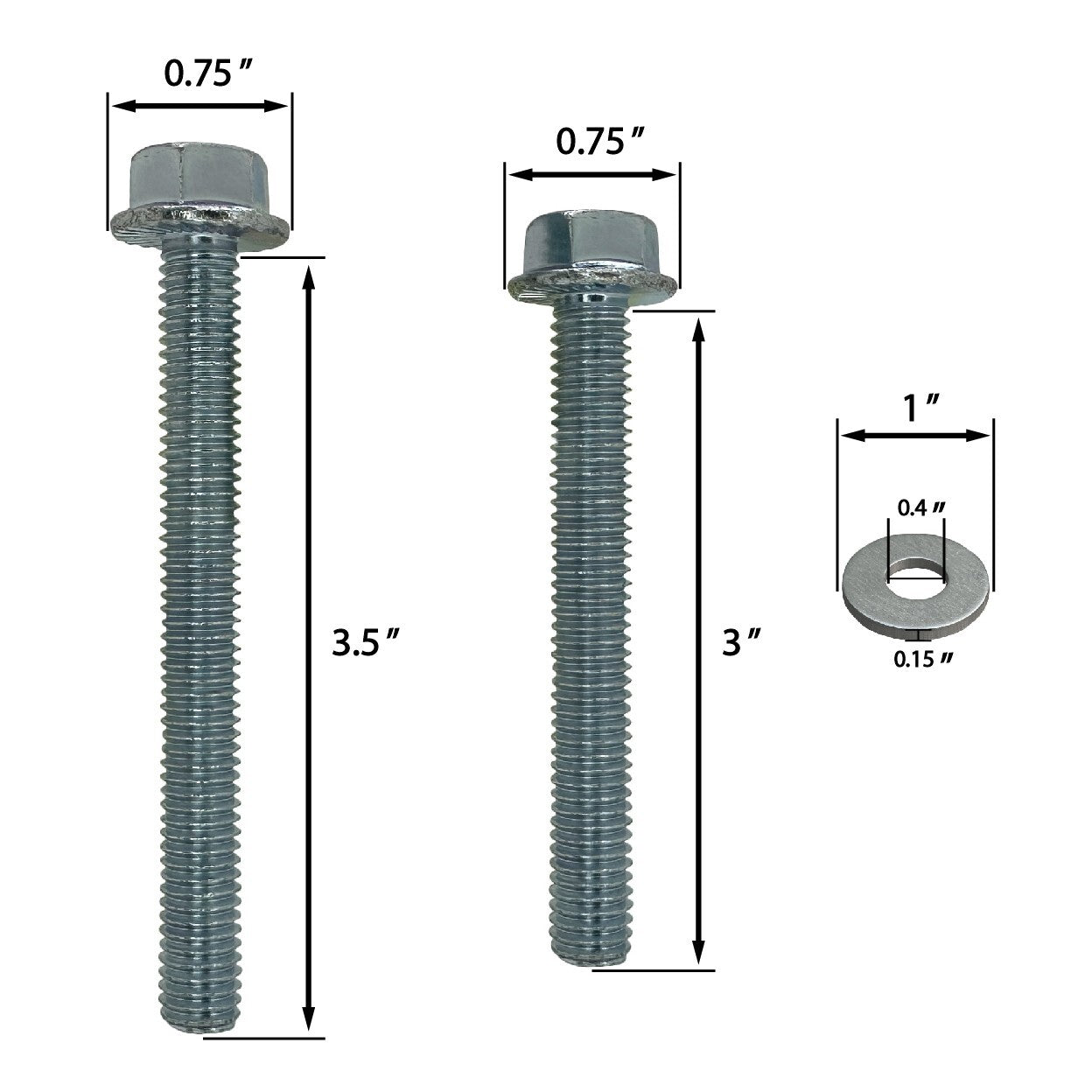 SAE Engine Stand Bolt Kit 3/8-16 for Chevy SBC, BBC - Small & Big Block V8, V6