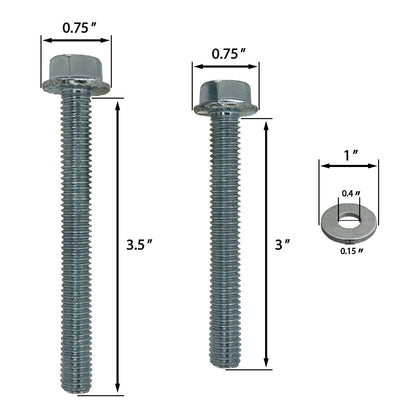SAE Engine Stand Bolt Kit 3/8-16 for Chevy SBC, BBC - Small & Big Block V8, V6