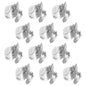 ??12PCS Silver Napkin Rings Leaf Napkin Holder Adornmen Alloy