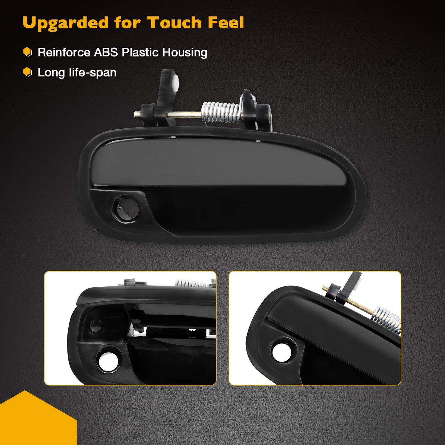 4X Complete Exterior Door Handle Outside Rear Front LH RH For 96-00 Honda Civic