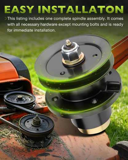 310-132S Deck Spindle & 5" Deck Pulley For Land Pride FDR AT FD AFM Series Mower