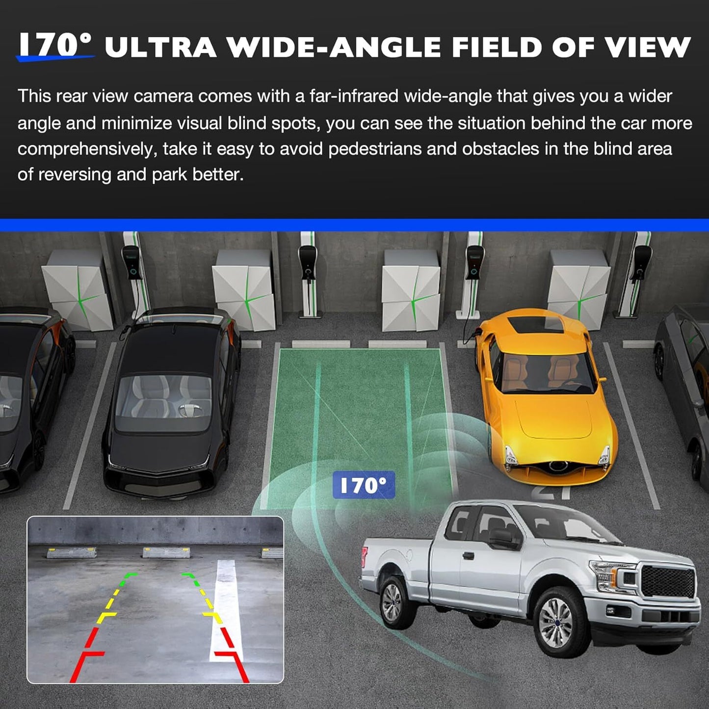 Rear View Backup Camera For 2017-2019 Ford F-250 F-350 Super Duty HC3Z-19G490-X