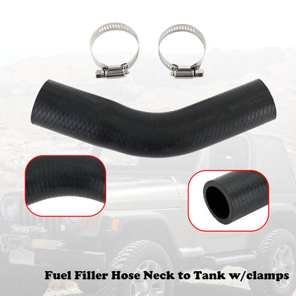 F#1l Filler Hose Neck to Tank W/Clamps For TJ Wrangler 2003 2004-2006 2005