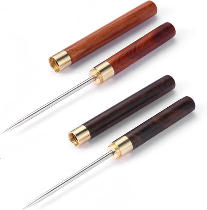 2 Pack Stainless Steel Ice Picks with Safety Cover 9-inch Pick Tool Breaking Ice