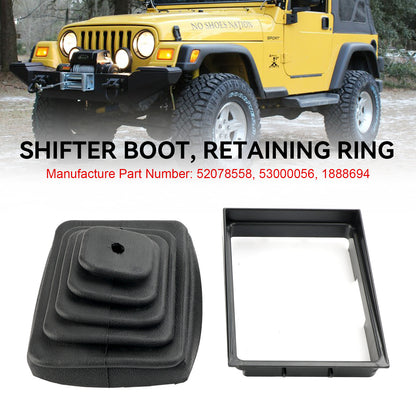 Shifter Boot Retainer Bezel Ring Manual Trans Fit Jeep Wrangler TJ 1997-2004