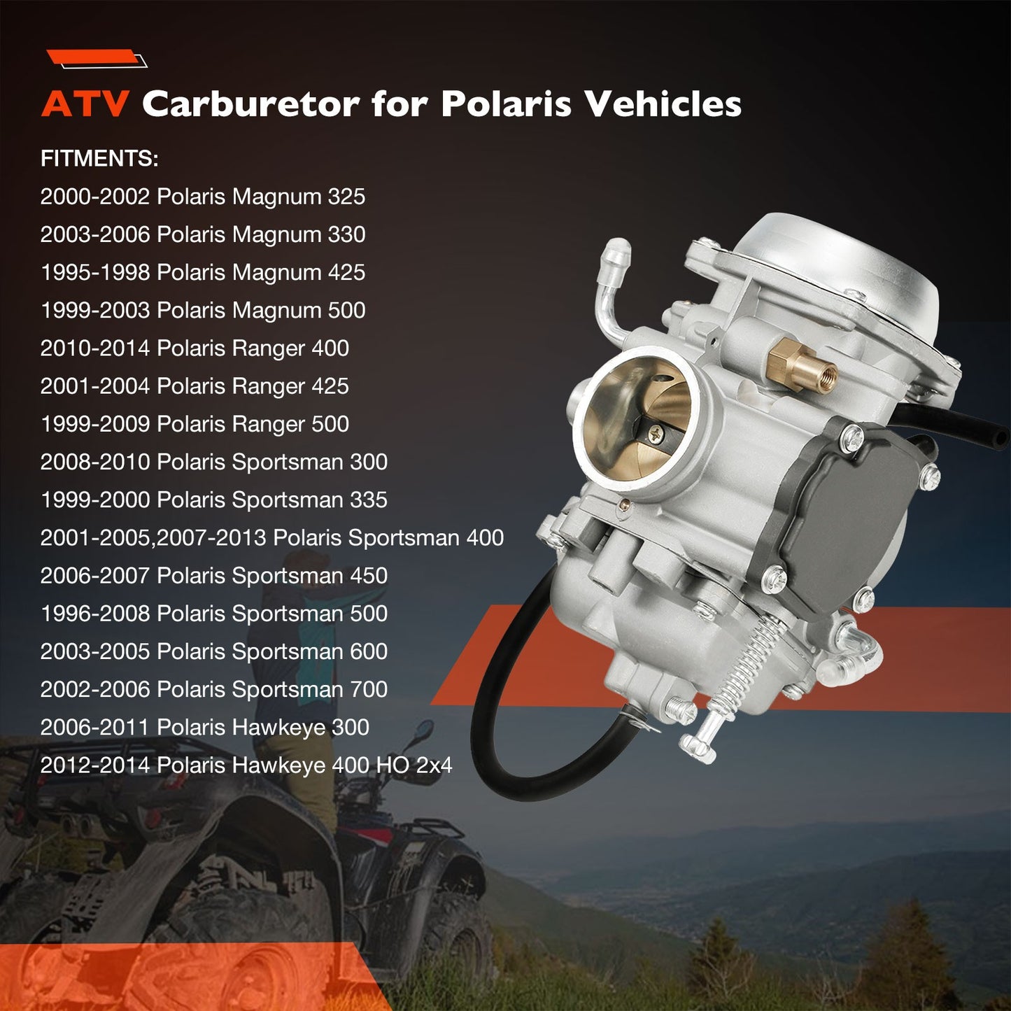 Carburetor Carb For Polaris Sportsman 500 300 400 Magnum 425 Ranger 500 425 400