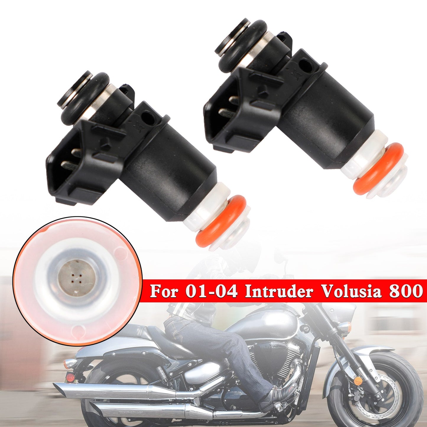 2PCS 16450-PLD-003 Fuel Injectors For Suzuki BOULEVARD M50 / C50 15710-14g00