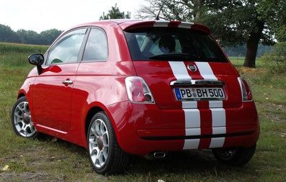 6" VINYL RALLY STRIPES RACING STRIPE KIT HOOD TRUNK ROOF DECAL KIT For FIAT 500