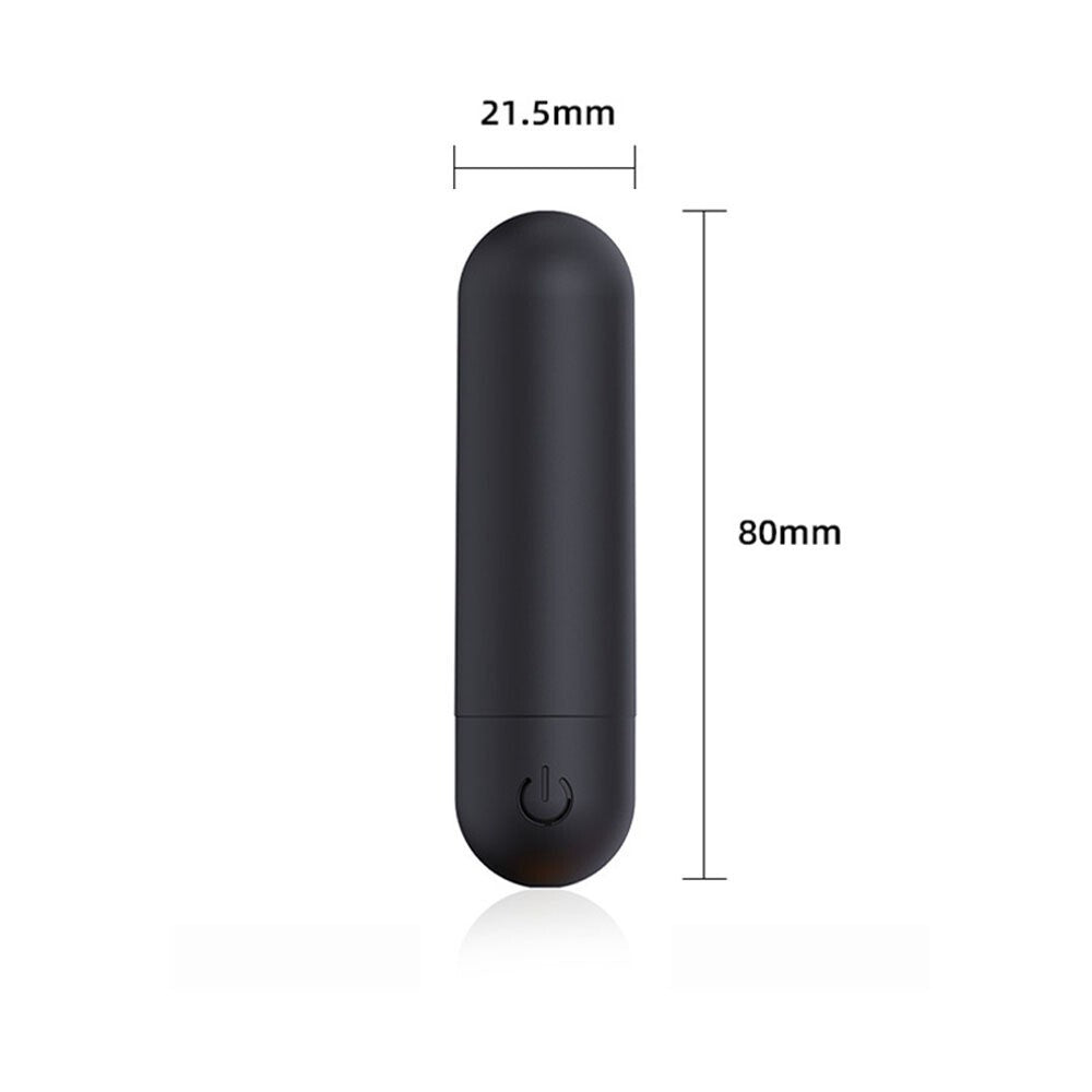 Mini Powerful Bullet Shape 10 Speed Vibrating Neck Body Massage Personal