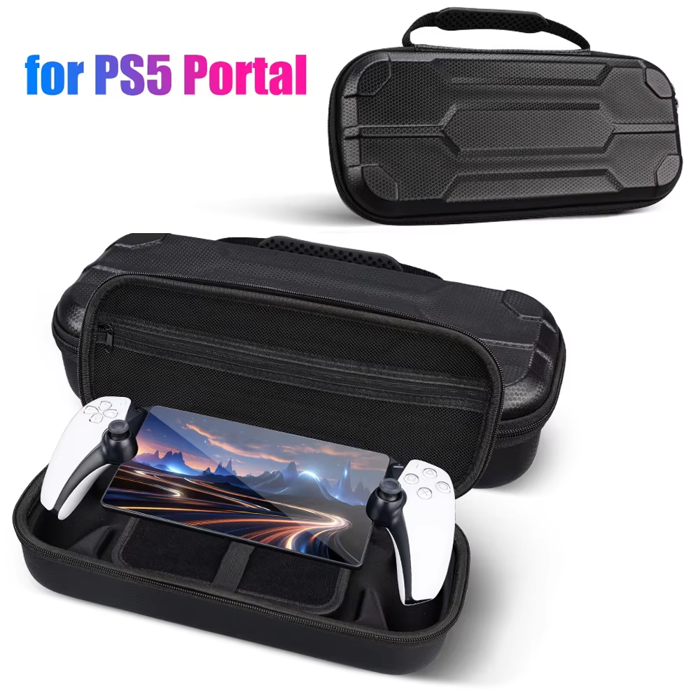 6 in 1 Accessories Set for Playstation Portal Remote Player Hard Carrying Case