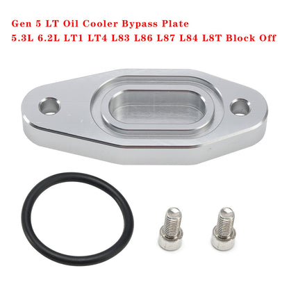 Gen 5 LT Oil Cooler Bypass Plate 5.3L 6.2L LT1 LT4 L83 L86 L87 L84 L8T Block Off