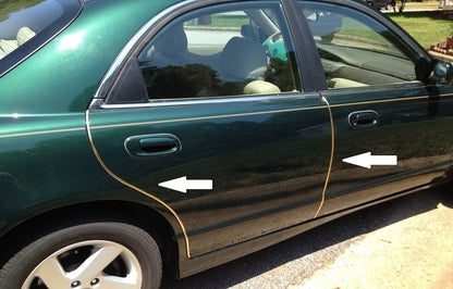 FLEXIBLE GOLD DOOR EDGE GUARD MOLDING TRIM PROTECTOR - 14 FT Roll - 4 Doors
