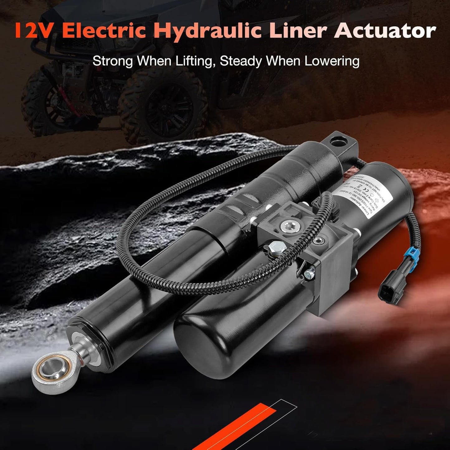 12V Electric Hydraulic Linear Actuator For Arctic Cat HDX Prowler UTV 1436-269