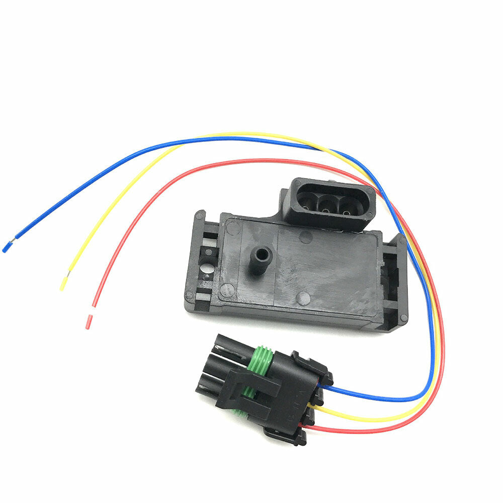Manifold Absolute Pressure MAP Sensor with Wire for GM 3-Bar 16040749 12223861