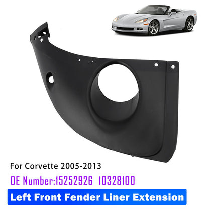 Left Front Fender Liner Extension 15252926 10328100 For Chevy Corvette 2005-2013