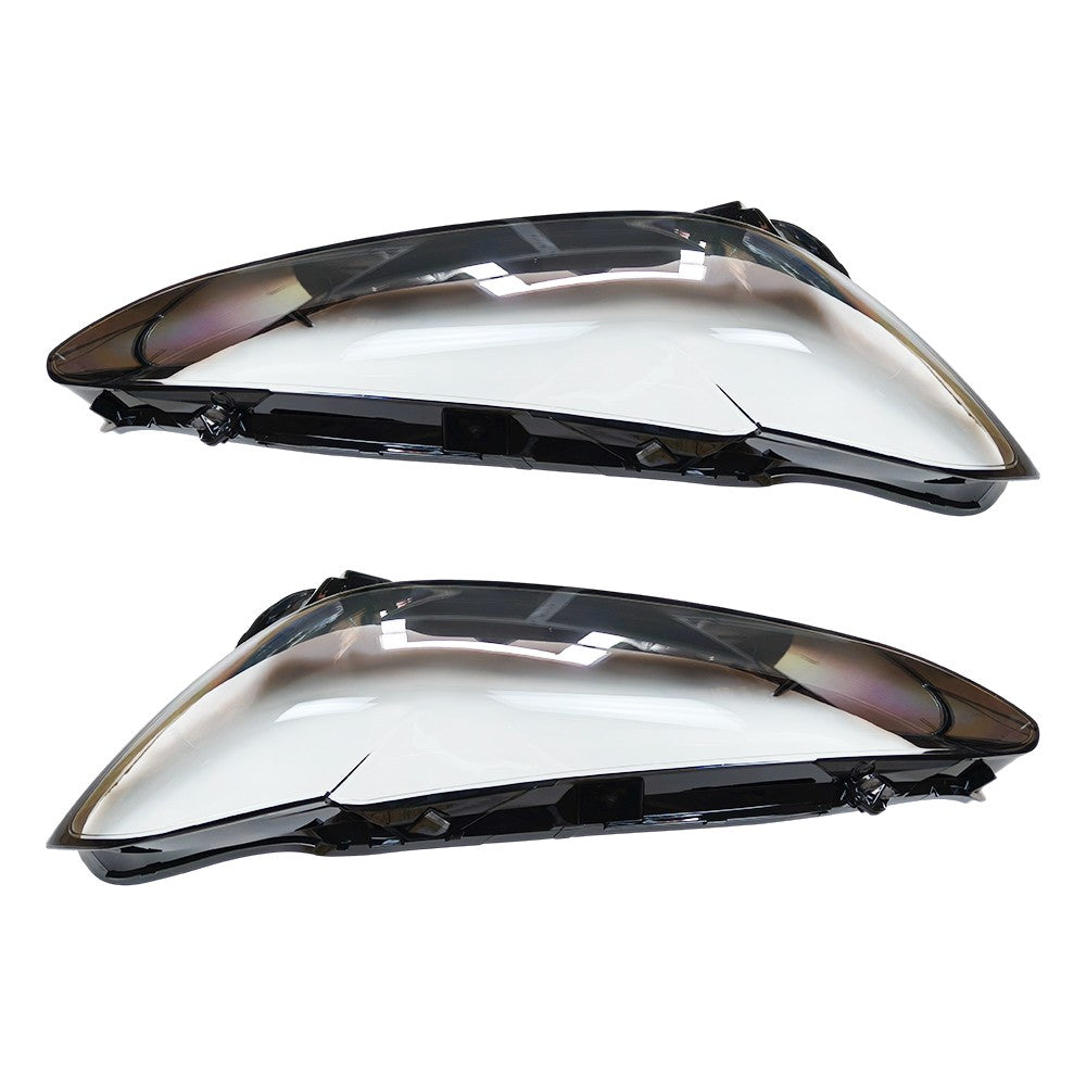 New A Pair Front Headlamp Lens Cover+Glue For 2020-2022 BMW 4 Series G22 G23