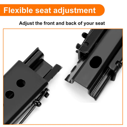 Solid Spare 2pcs Universal Dual Lock Seat Sliders Rails Bracket Track Aessembly Adjustable