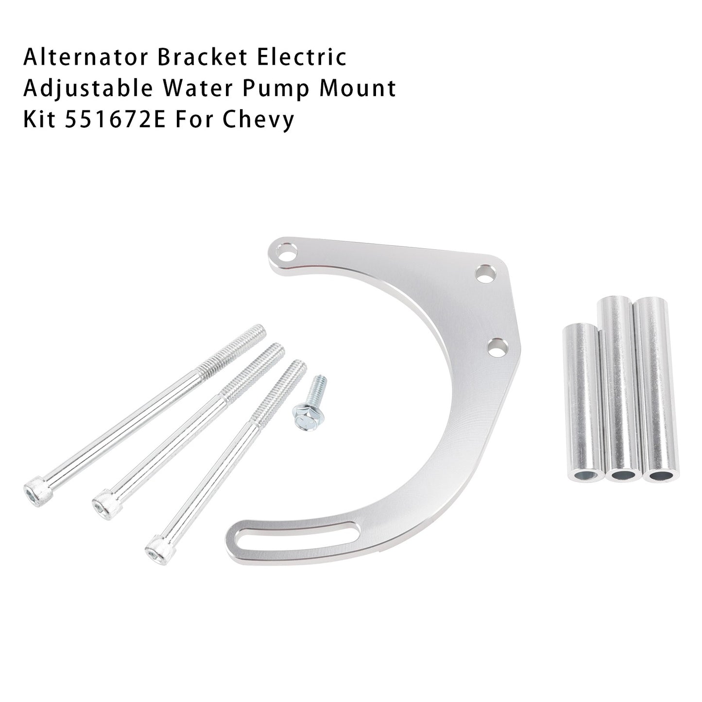 Electric Water Pump Small Block 350 Mount Kit For Chevy Long Water Pump V Belt