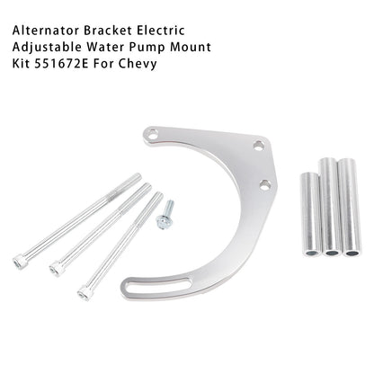 Electric Water Pump Small Block 350 Mount Kit For Chevy Long Water Pump V Belt