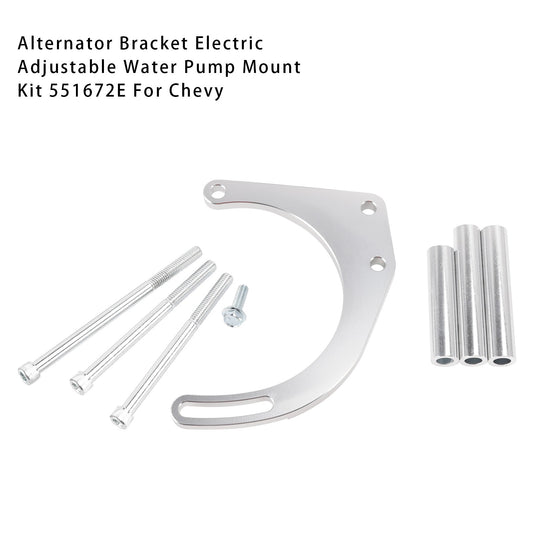 Electric Water Pump Small Block 350 Mount Kit For Chevy Long Water Pump V Belt