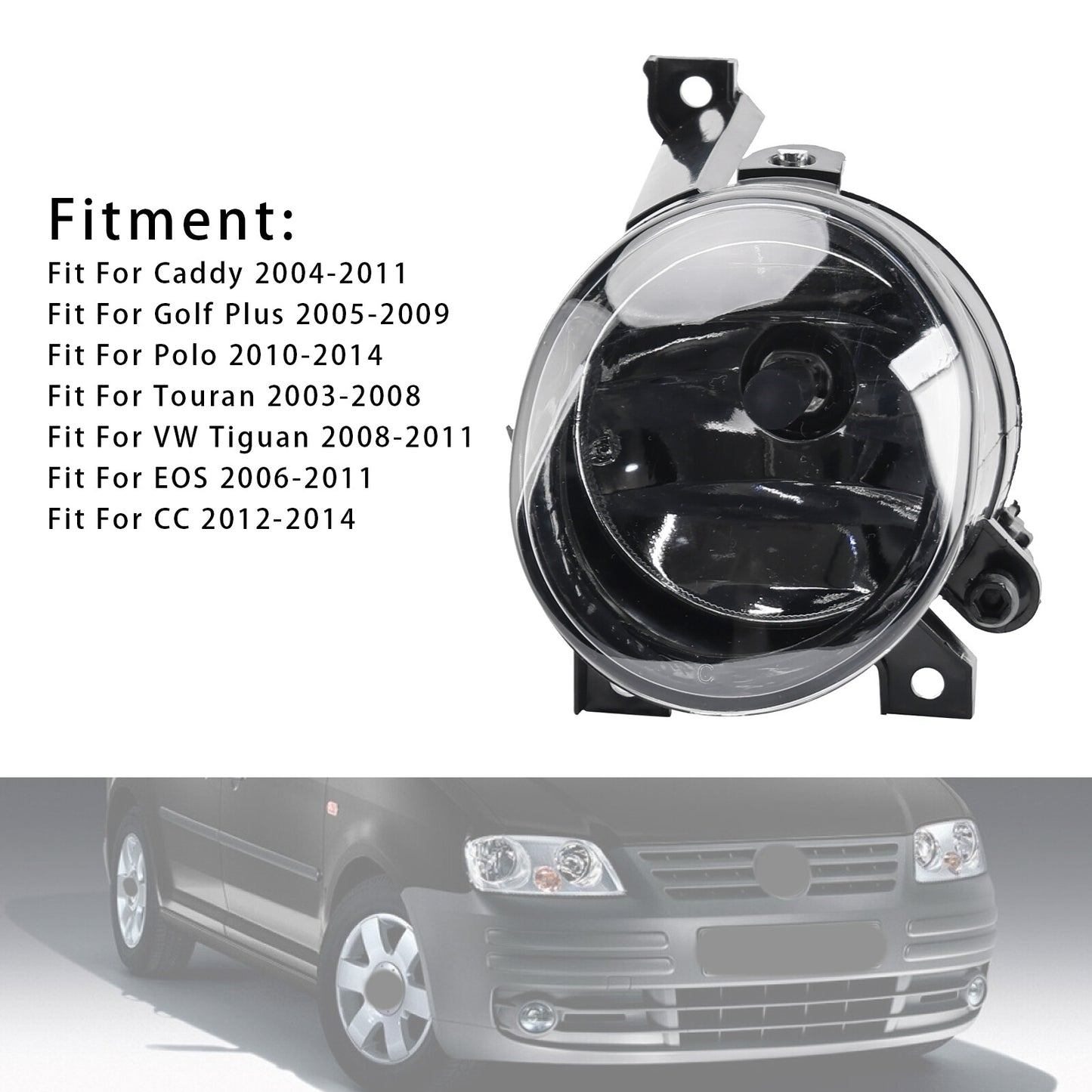1 Pcs Front Left Fog Light  For Volkswagen Caddy 2004-2011 Touran 2003-2008