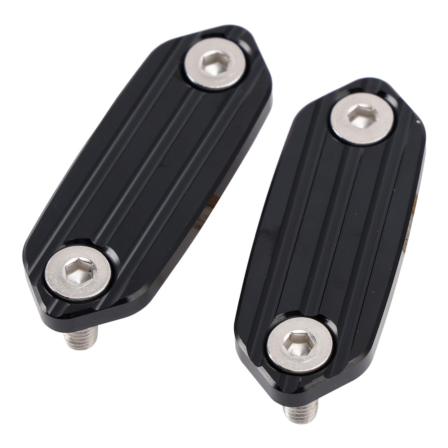 Black mirror delete blanking plates fits Kawasaki ZX6-R ZX6R ZX636 636 2013-2026