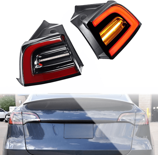 Solid Spare LED Outer Tail Light Lamp Rear Left ＆ Right Side For 17-24 Tesla Model 3/Y 3-Pin