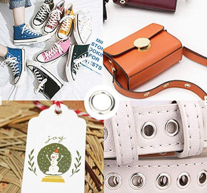 400-Pack 3/16in Grommet Eyelet Kit Hole Punch Tool Set for Leather Fabric Canvas