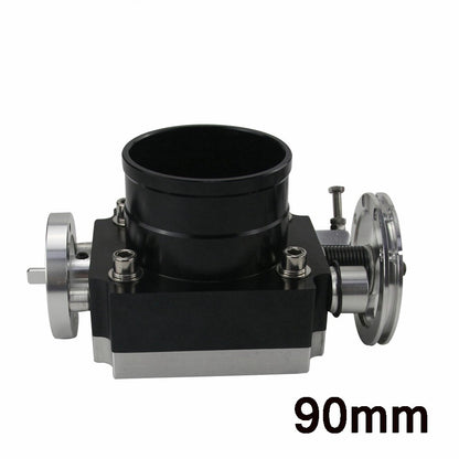 Throttle Body Universal 90MM 3.5" Adapter High Flow Aluminum Intake Manifold