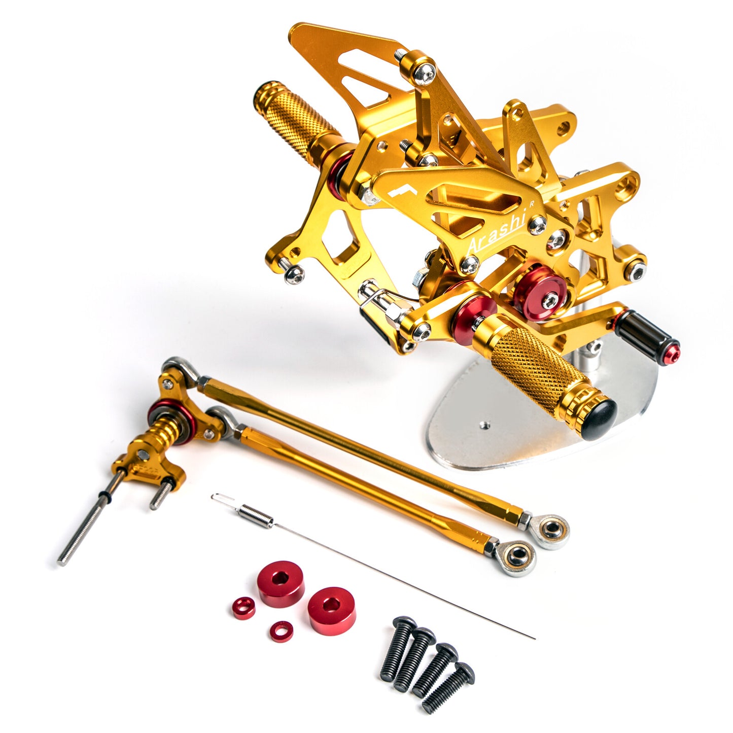 CNC Aluminum Rearsets Footpegs Gold For Honda CBR 600 RR RRA PC40 2009 - 2022