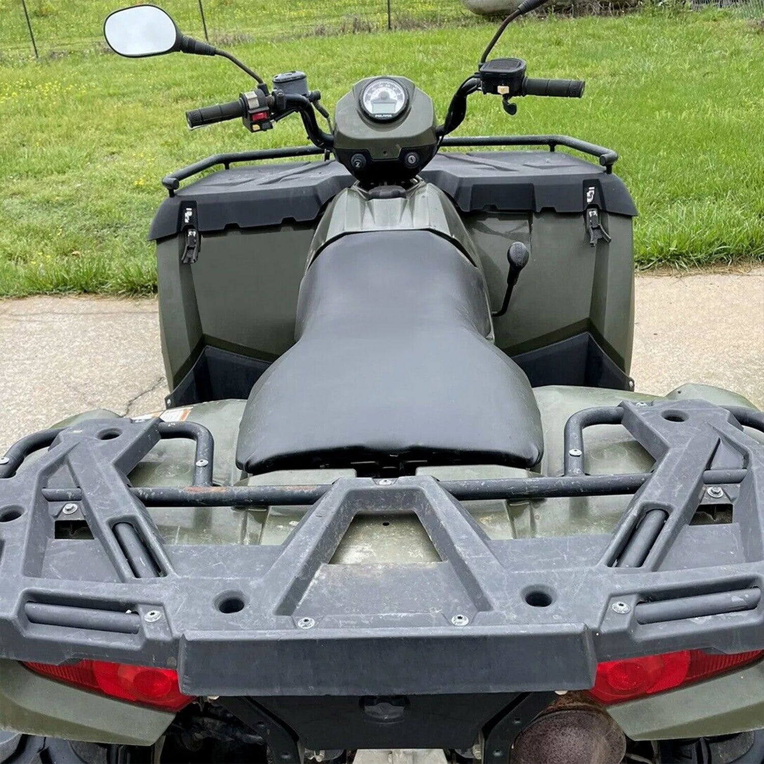 Solid Spare Leather Seat Cover For Polaris Sportsman 300 400 450 500 600 700 800 Hawkeye 300