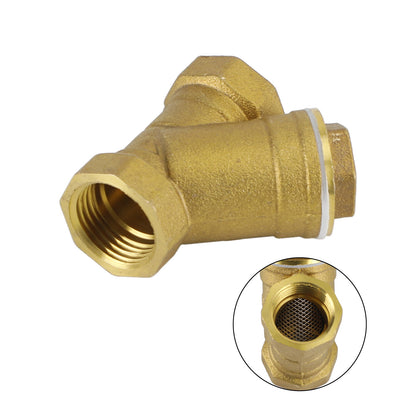 1/2" NPT Thread Y Shaped Brass Strainer Filter Valve Connector For Water Oil