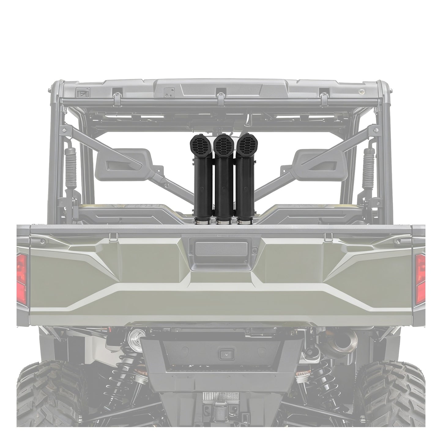 Solid Spare For Polaris Snorkel Kit 2022 2023 Ranger SP 570 Clamp on ABS+PVC Black Painted