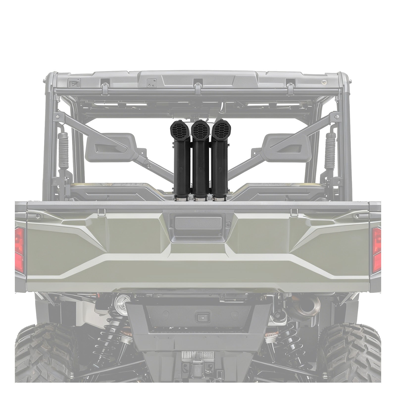 Solid Spare For Polaris Snorkel Kit 2022 2023 Ranger SP 570 Clamp on ABS+PVC Black Painted