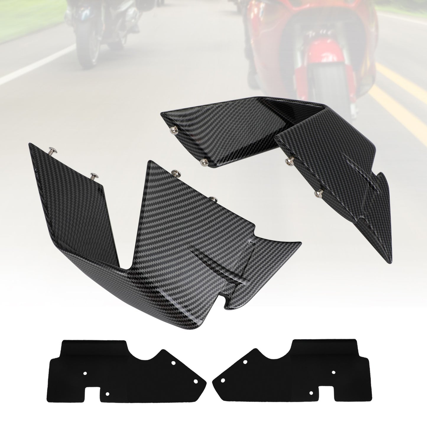 Front Spoiler Wind Winglets Fairing fit for BMW S1000RR 2019-2022 2021 2020 20