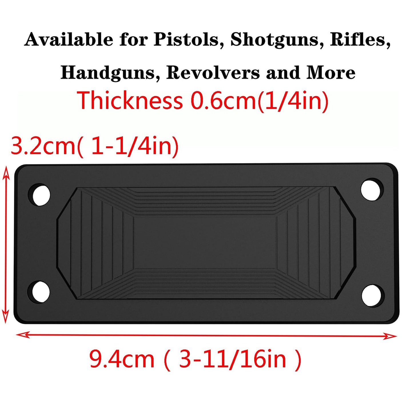 2 Magnetic Magnet Gun Mount Holder 35-45 Lbs Concealed Holster Quick Draw Car