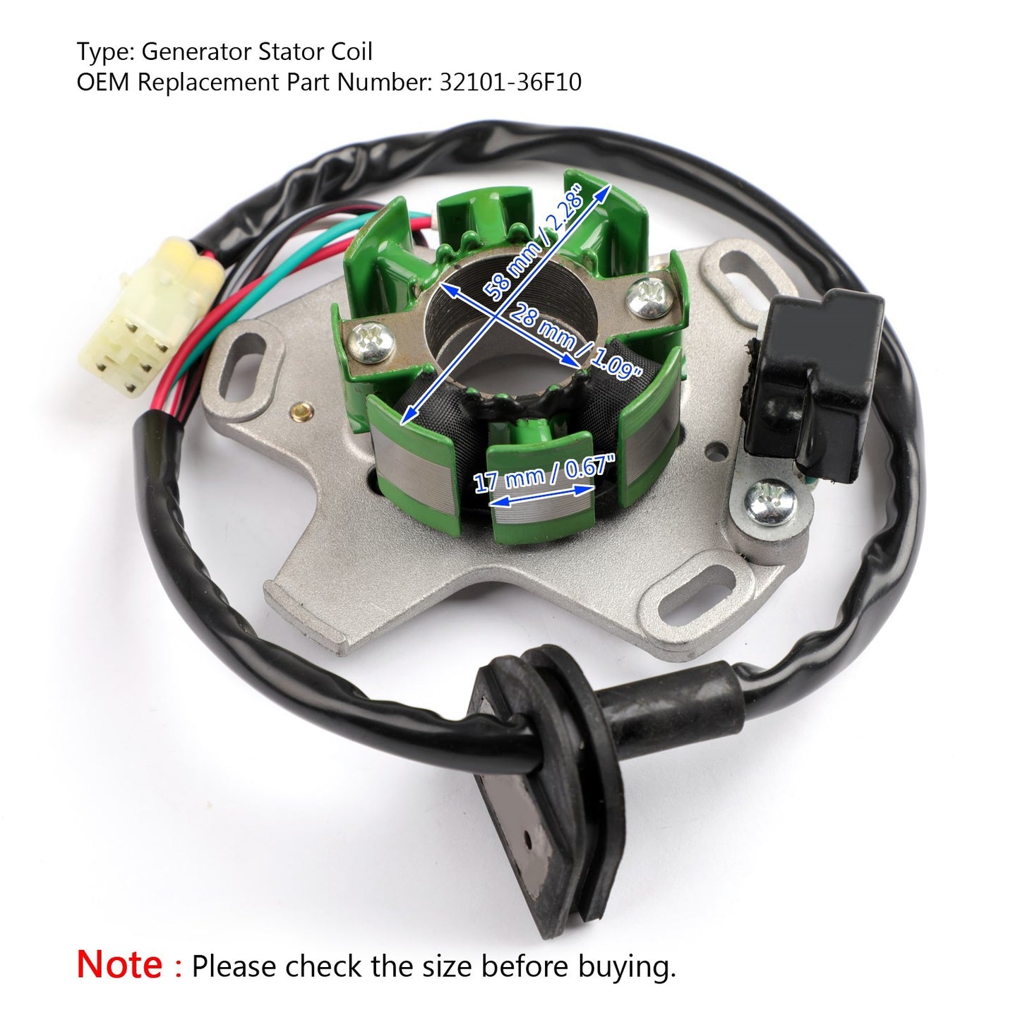 Stator Fit For Suzuki RM125 RM 125 2002 2003 2004 OEM Repl. 32101-36F10 RM125