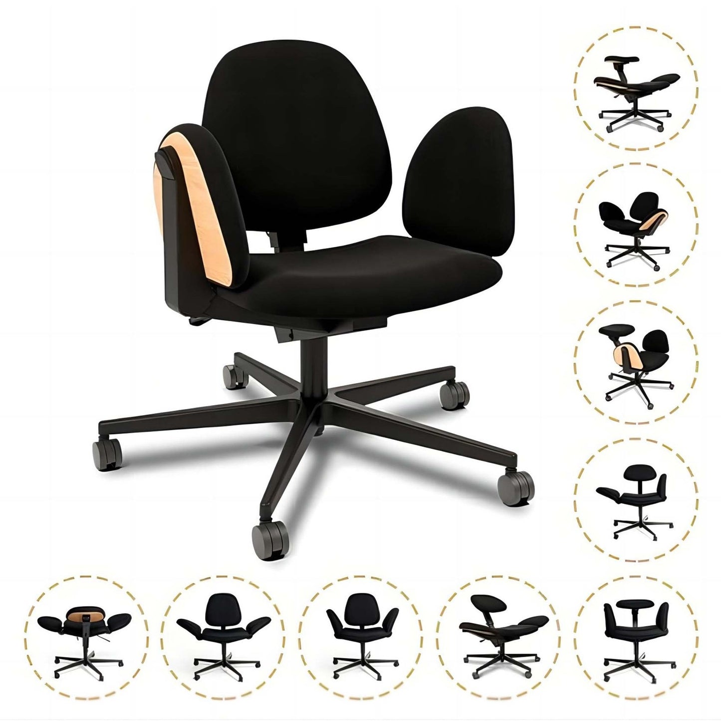 Multifunction Creativity Chair Transformabl Meditation&ADHD Seat for Office/Home