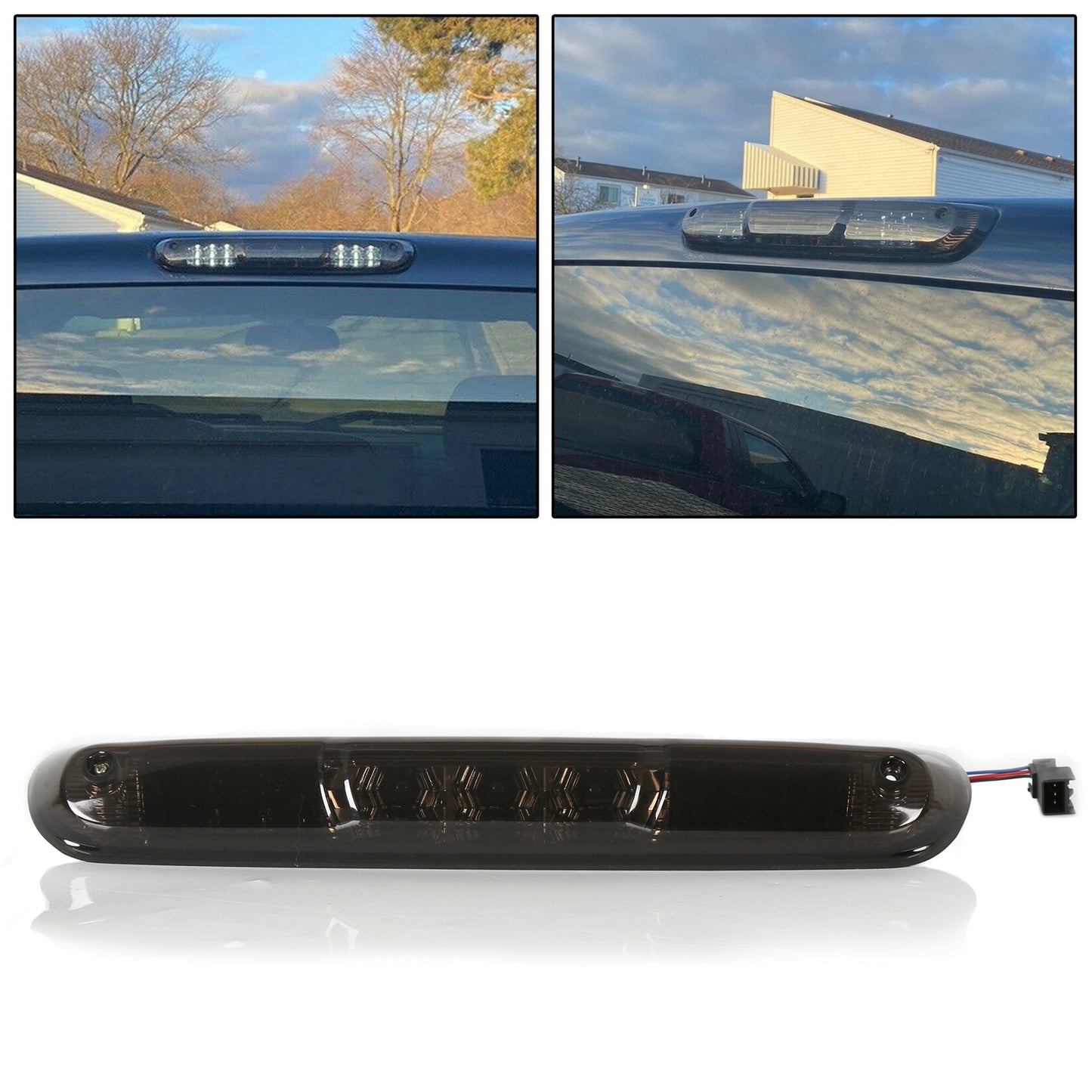 Solid Spare For Chevy Silverado GMC Sierra 1500 2500HD 3500HD 07-13 14 LED 3RD Brake Light