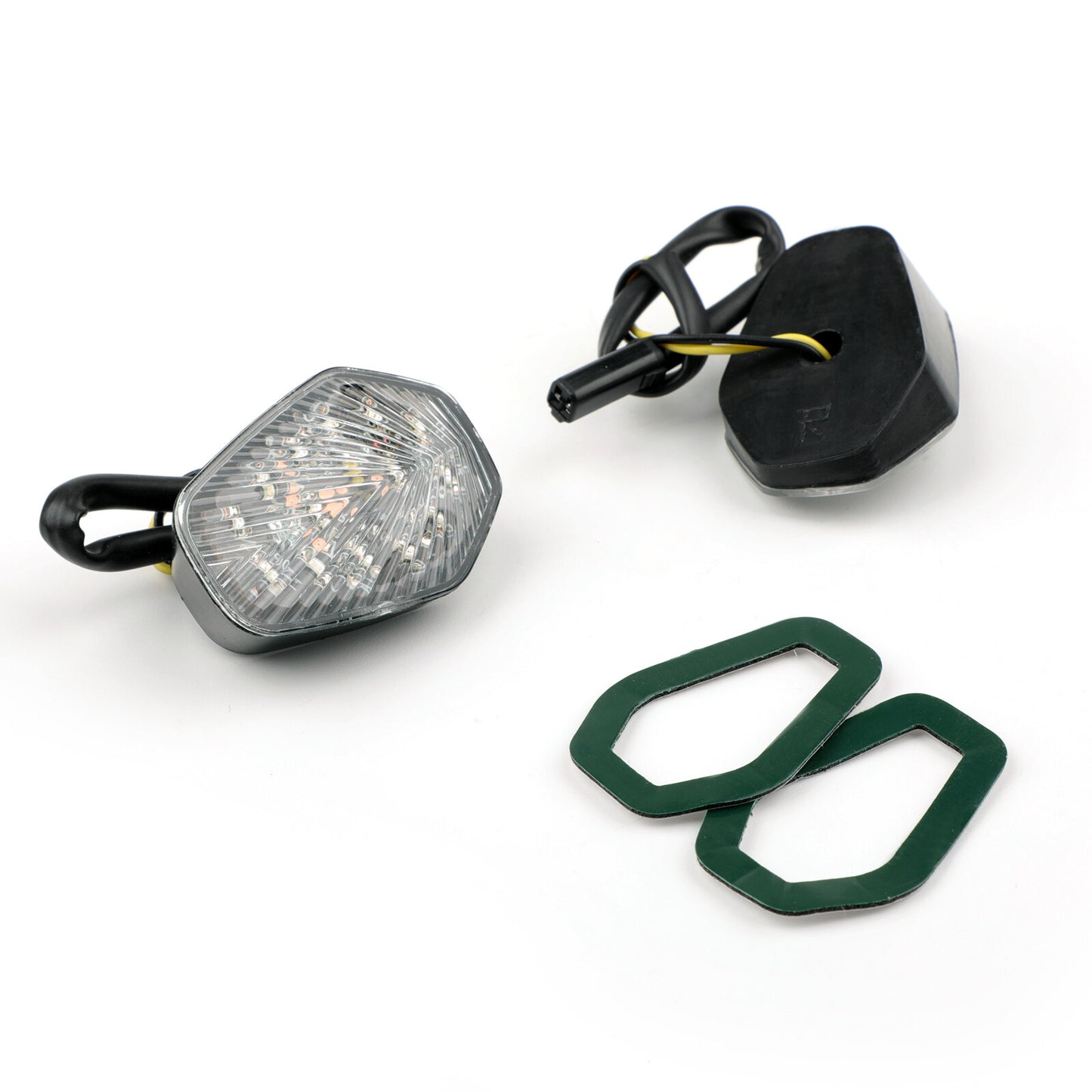 1 Pair Clear Turn Signals fit For Suzuki GSXR 600 GSXR750 GSX-R1000 Flush Mount