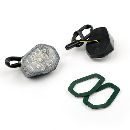 1 Pair Clear Turn Signals fit For Suzuki GSXR 600 GSXR750 GSX-R1000 Flush Mount