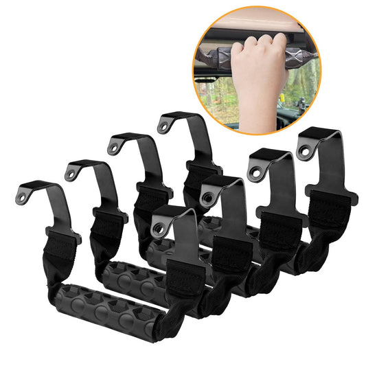 Solid Spare Roll Bar Grab Handles Grip Handles Fits 2018-2023 Jeep Wrangler Gladiator JL JT