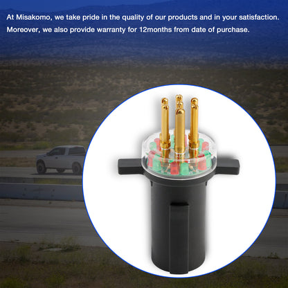 7-Way Round Pin Tractor Trailer Light Circuit Testers For IPA 7865L Connector