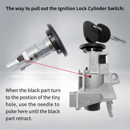 Ignition Lock Cylinder Switch & Housing For 03-07 Chevy Silverado GMC Sierra