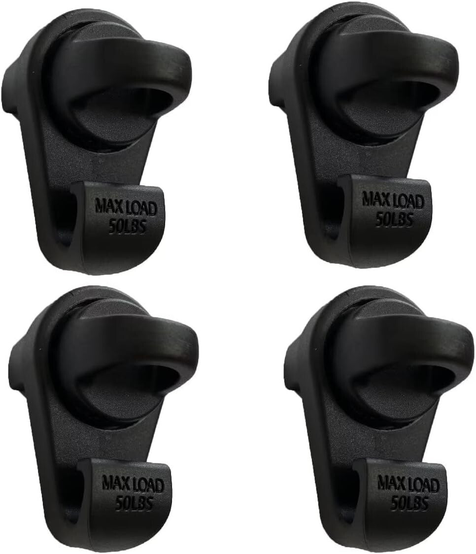 4PCS Truck Bed Tie Down Hooks Deck Rail Fits 2005-2024 Toyota Tacoma PT278-35075