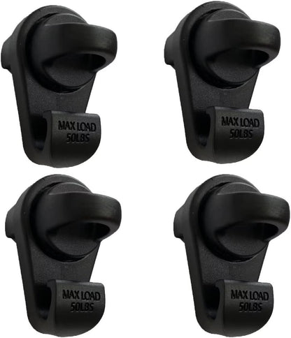 4PCS Truck Bed Tie Down Hooks Deck Rail Fits 2005-2024 Toyota Tacoma PT278-35075
