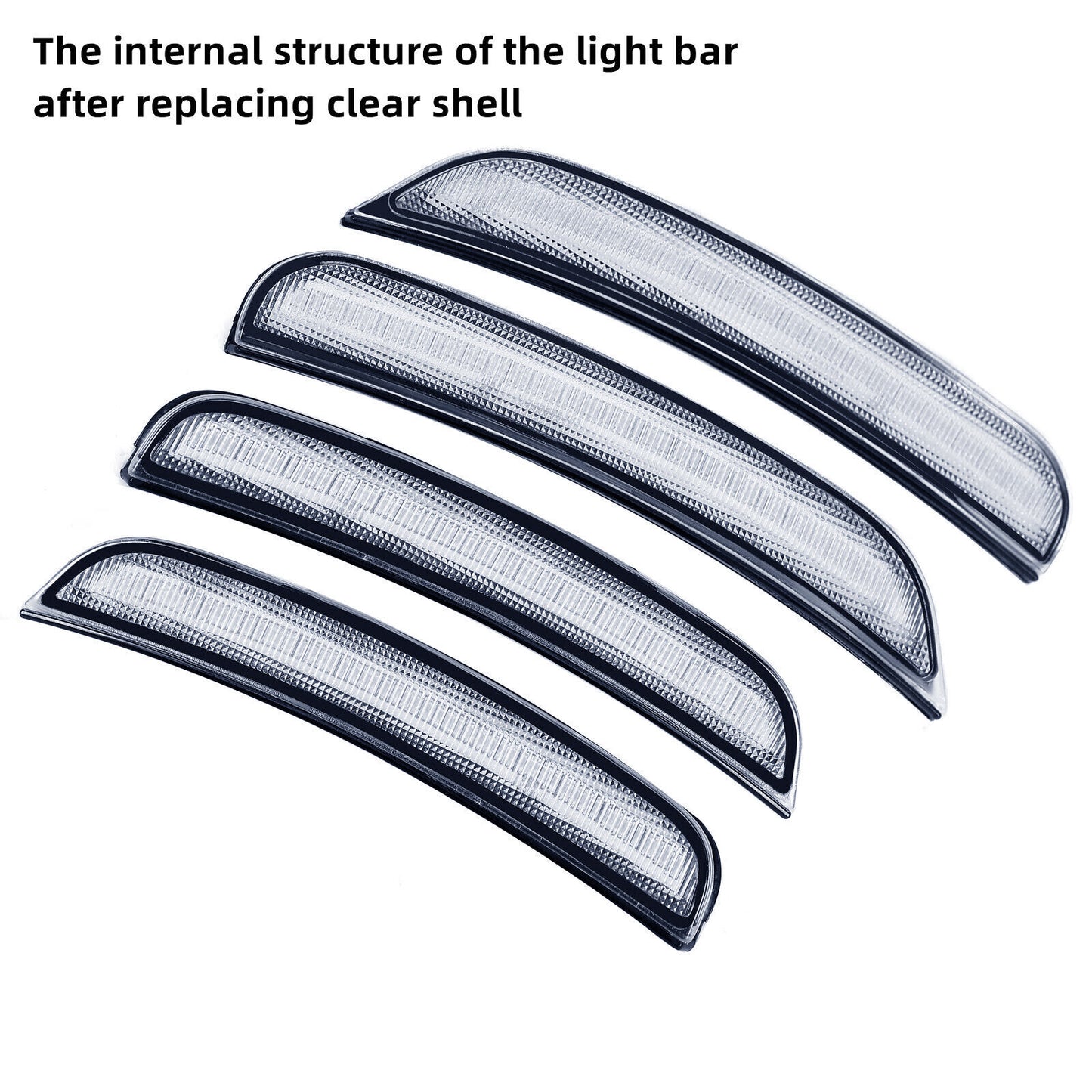 Solid Spare For 2015-2022 2023 Dodge Charger R/T SXT 4X Smoke Bumper LED Side Marker Lights